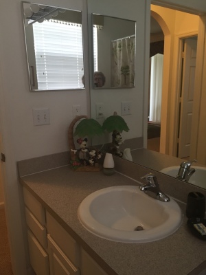 Bathroom Between Queen and Mickey/Minnie Twin Bedrooms